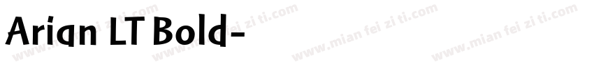 Arian LT Bold字体转换